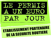 Logo convention Permis 1 € par jour
